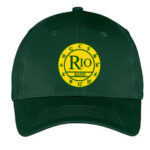green baseball cap with Rio band logo